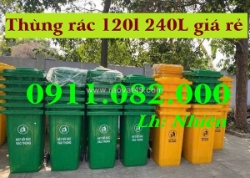 Cung cấp thùng rác phân loại giá rẻ- thùng rác xanh, cam, vàng- lh 0911082000