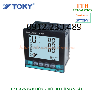 D311a-9-3wb đồng hồ đo công suất toky kích thước: 96w×96h×61.5l(mm)