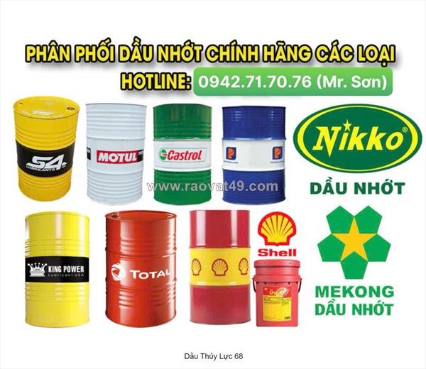 Đại lý mua bán nhớt 10, nhớt thủy lực, dầu thủy lực giá tốt tại tphcm
