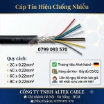 Dây cáp tín hiệu chống nhiễu tiết diện 0.3mm - 2 lõi