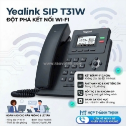 Dẹp bỏ dây mạng rườm rà – nâng tầm đẳng cấp văn phòng với yealink sip-t31w