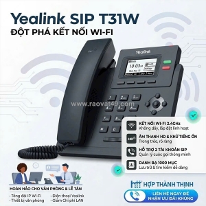 Dẹp bỏ dây mạng rườm rà – nâng tầm đẳng cấp văn phòng với yealink sip-t31w
