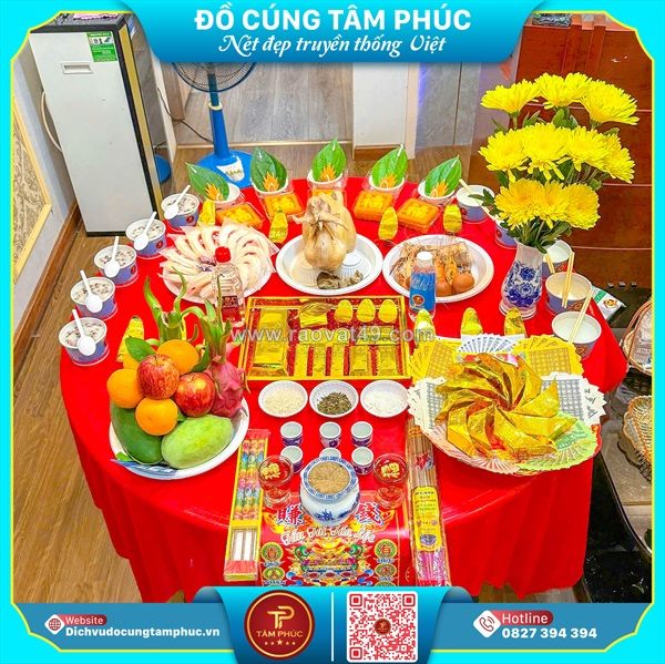 Dịch vụ đồ cúng tâm phúc - mâm cúng khai trương trọn gói