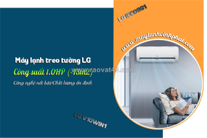 Điều hòa gắn tường lg 1.0hp (<15m2): công nghệ nổi bật/chất lượng ổn định