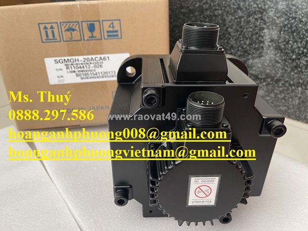 Động cơ yaskawa sgmgh-20aca61 - hàng nhật chính hãng
