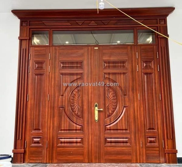 Giá cửa thép vân gỗ tại khánh sơn – khánh hòa.2