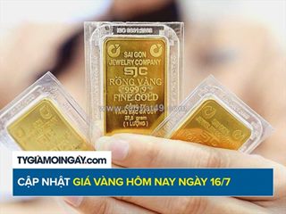 Giá vàng hôm nay 16/7: vàng sjc và vàng nhẫn giảm đồng loạt