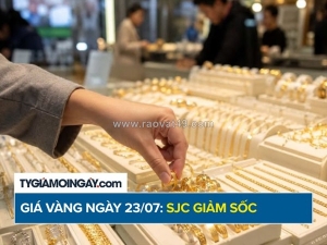 Giá vàng hôm nay 23/7/2026: sjc giảm sốc 5 triệu, thế giới vẫn tăng