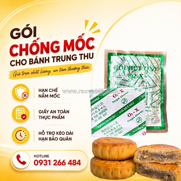 Gói hút oxy 30cc, 50cc, 100cc cho bánh trung thu – nên chọn loại nào?