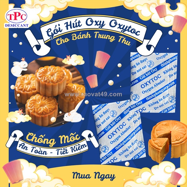 Gói hút oxy oxytoc dùng cho bánh trung thu tươi