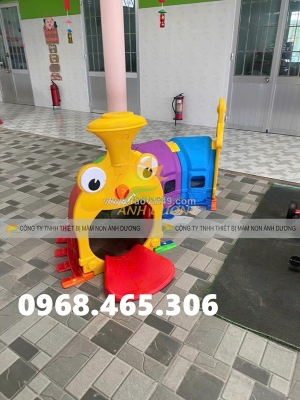 Hầm chui tàu hỏa cho bé mầm non, hang chui nhựa trẻ em