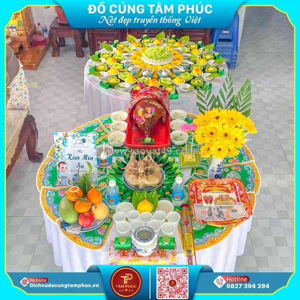 Heo quay trong mâm cúng đầy tháng có ý nghĩa gì?