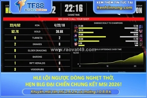 Hle lội ngược dòng nghẹt thở, hẹn blg đại chiến chung kết msi 2026!
