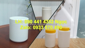 Hủ nhựa 1 ký đựng hóa chất chống dính, hủ nhựa 500g cao cấp, hủ nhựa 250g đựng mỹ phẩm