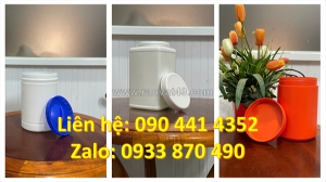 Hủ nhựa 200g đựng viên tẩy g máy giặt, hủ nhựa 250g đựng viên giặt xả quần áo