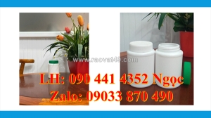 Hủ nhựa 250g đựng milo, hủ nhựa 500g đựng trái cây sấy khô, hủ nhựa 1kg đựng mứt