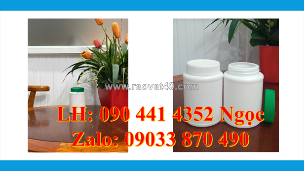 Hủ nhựa 250g đựng milo, hủ nhựa 500g đựng trái cây sấy khô, hủ nhựa 1kg đựng mứt