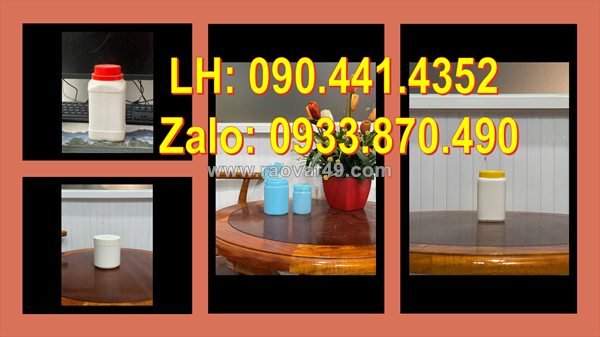 Hủ nhựa 250gr đựng kem xả tóc, hủ nhựa 100gr nước sốt cà chua, hủ nhựa 50g đựng si rô