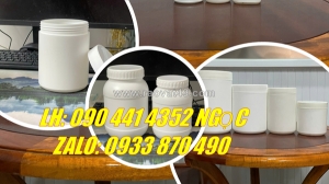 Hủ nhựa 50g đựng chất lỏng, hộp nhựa 100g đựng kẹo, hủ nhựa 250g đựng viên sủi vitamin