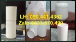 Hủ nhựa hdpe đựng thực phẩm 500g, hủ nhựa 250gr màu trắng, hủ nhựa 200gr màu vàng