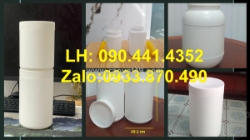 Hủ nhựa hdpe đựng thực phẩm 500g, hủ nhựa 250gr màu trắng, hủ nhựa 200gr màu vàng