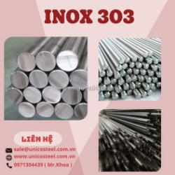 Inox 303 đặc chủng cường độ cao: tăng tốc độ máy tiện cnc, bảo vệ mũi taro khoan cắt và giải pháp cung ứng phôi chuẩn co/cq giá sỉ tại kho unico steel