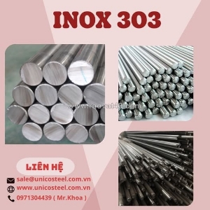 Inox 303 đặc chủng cường độ cao: tăng tốc độ máy tiện cnc, bảo vệ mũi taro khoan cắt và giải pháp cung ứng phôi chuẩn co/cq giá sỉ tại kho unico steel