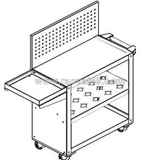 Kệ để chuôi giao bt40 , xe đẩy bt50