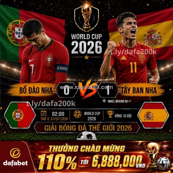 Kết quả bồ đào nha vs tây ban nha, world cup 2026
