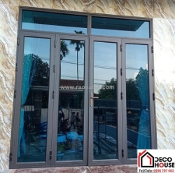 Làm cabin phòng tắm bằng kính cường lực màu xanh nước biển