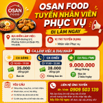 [làm ngay, bao cơm] nhân viên phục vụ quận 10