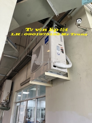 Lắp đặt máy lạnh tủ đứng aqua cho văn phòng nhà xưởng