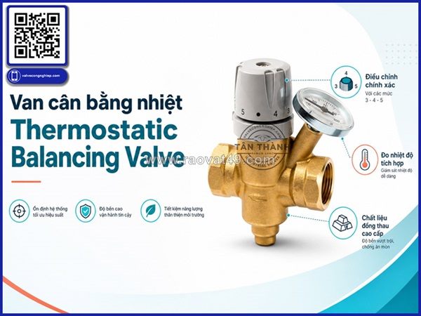 Lắp đặt van cân bằng nhiệt đúng kỹ thuật giúp hệ thống vận hành ổn định và tiết kiệm năng lượng