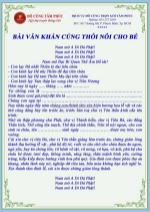 Lưu ngay bài văn khấn thôi nôi cho bé