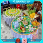 Mâm cúng mụ xanh lá cho bé trai – đầy đủ nghi lễ, trọn vẹn phúc lành
