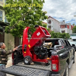 Máy băm cành đề nổ dùng xăng turbo tbx15