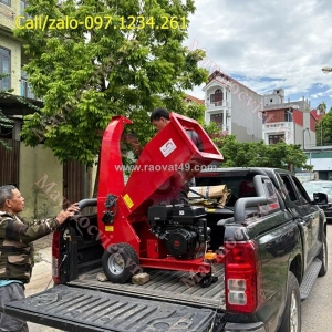 Máy băm cành đề nổ dùng xăng turbo tbx15