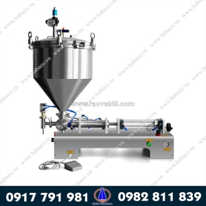 Máy chiết rót dung dịch 1 vòi có cánh khuấy - inox