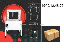 Máy dán băng keo thùng carton dạng tròn, máy dán thùng cartong băng keo dạng tròn fxw 3040