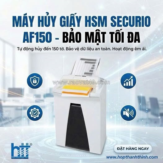 Máy hủy tài liệu hsm af150