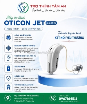 Máy trợ thính oticon jet minirite tại thanh hóa