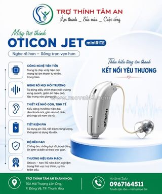 Máy trợ thính oticon jet minirite tại thanh hóa