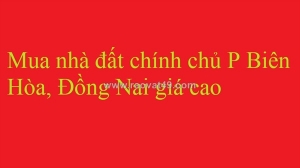 Mua nhà đất chính chủ p biên hòa, đồng nai giá cao
