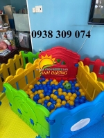 Nhà banh nhựa lắp ghép trẻ em, nhà banh nhựa mầm non