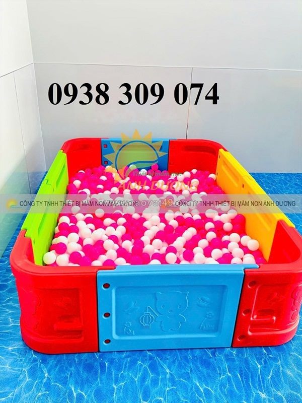 Nhà banh nhựa lắp ghép trẻ em, nhà banh nhựa mầm non