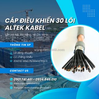Nhà phân phối cáp điều khiển altek kabel 30 lõi chống nhiễu