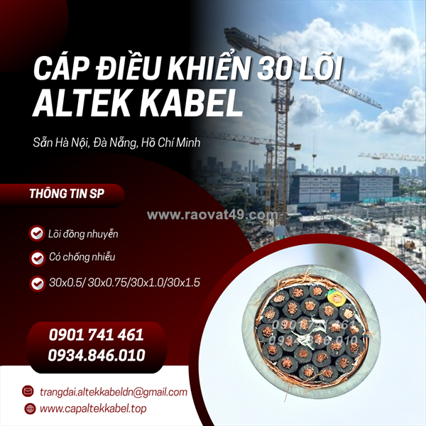Nhà phân phối cáp điều khiển altek kabel 30 lõi chống nhiễu