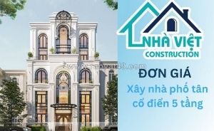 Nhà việt group – công ty chuyên thiết kế thi công biệt thự tân cổ điển 5 tầng