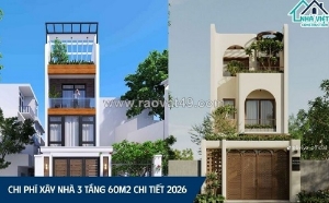 Nhà việt group – đơn vị uy tín xây nhà nhà 3 tầng 60m2 trọn gói chuyên nghiệp