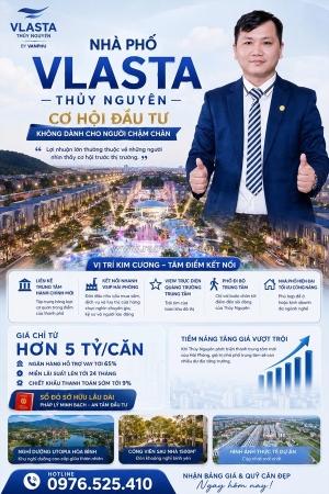 Nhanh tay sở hữu căn hộ vlasta thủy nguyên - đón đầu thị trường hp